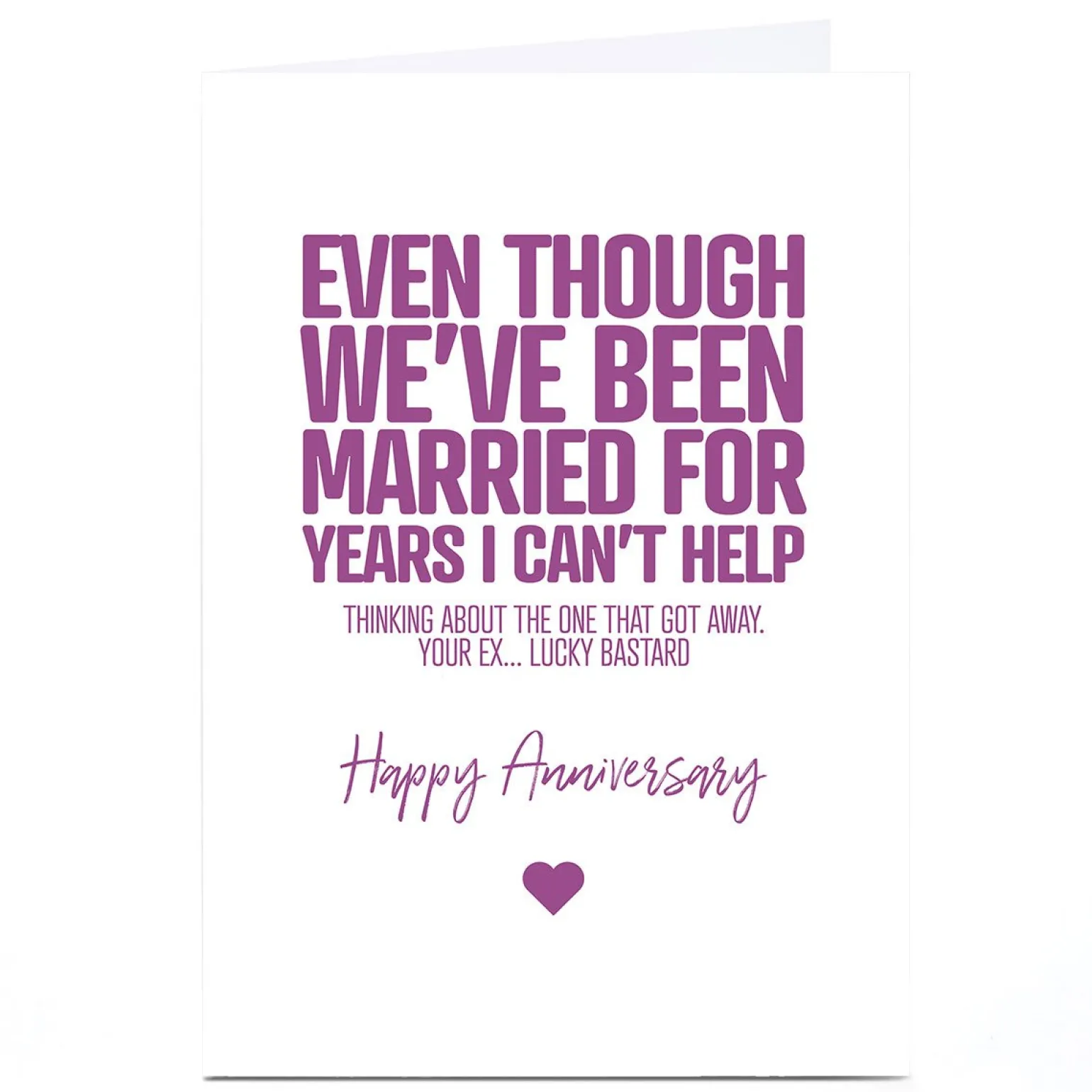Personalised Punk Cards Anniversary Card - Lucky