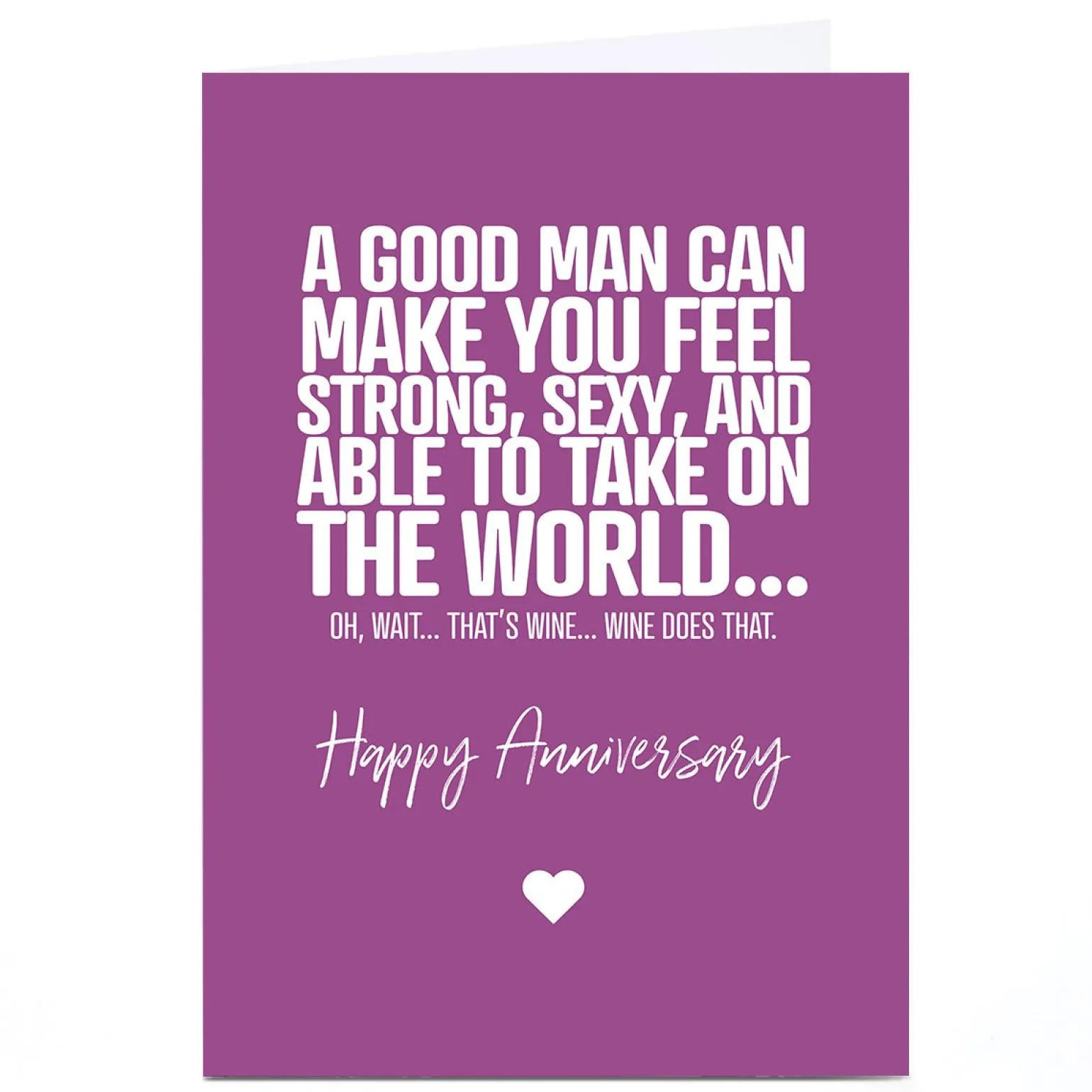 Personalised Punk Cards Anniversary Card - That's Wine