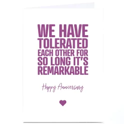 Personalised Punk Cards Anniversary Card - Remarkable