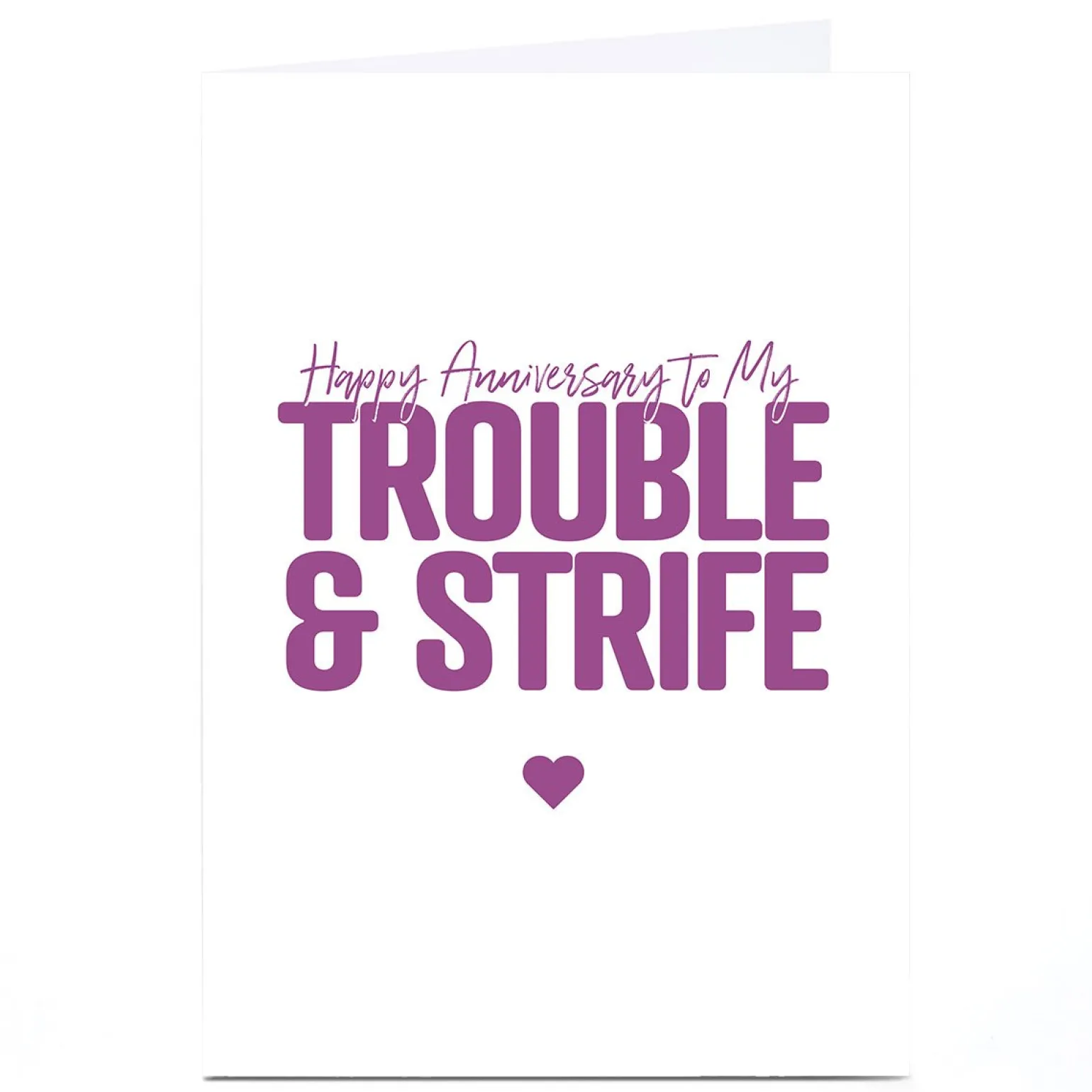 Personalised Punk Cards Anniversary Card - Trouble & Strife
