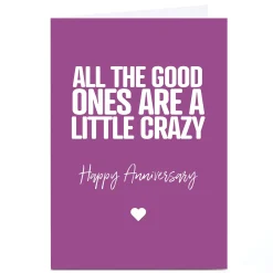 Personalised Punk Cards Anniversary Card - Little Crazy