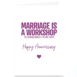 Personalised Punk Cards Anniversary Card - Workshop