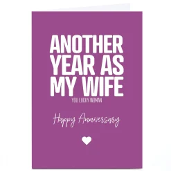 Personalised Punk Cards Anniversary Card - Another Year