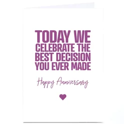 Personalised Punk Cards Anniversary Card - Happy Anniversary