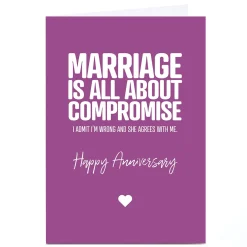 Personalised Punk Cards Anniversary Card - Compromise