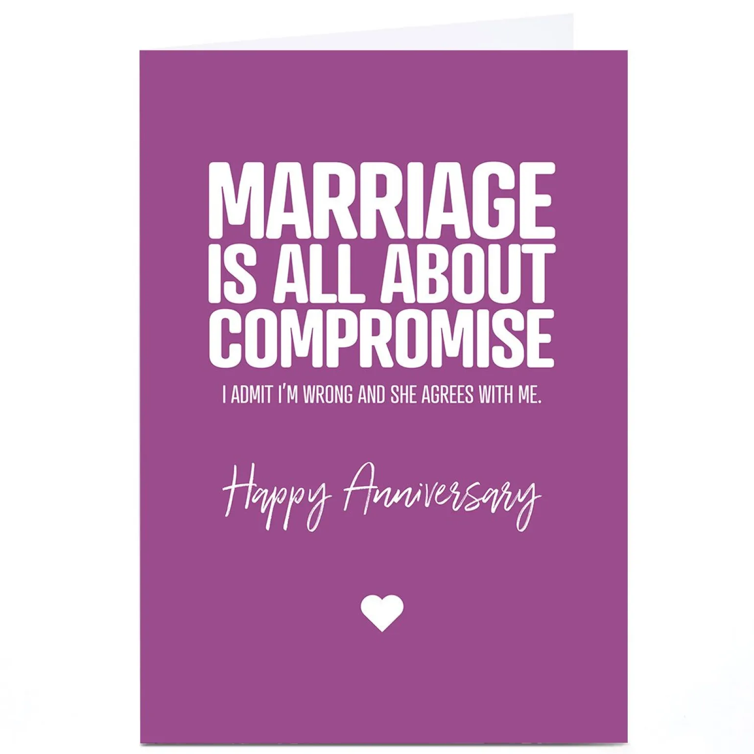 Personalised Punk Cards Anniversary Card - Compromise