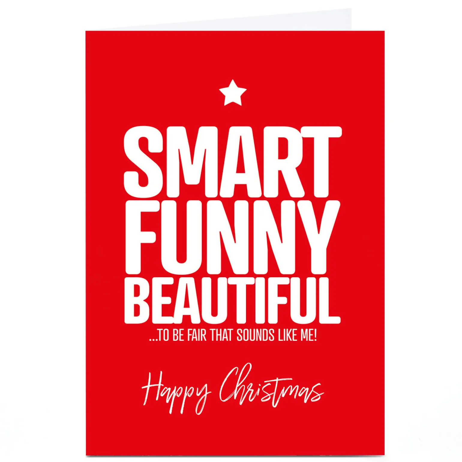 Personalised Punk Christmas Card - Smart Funny Beautiful