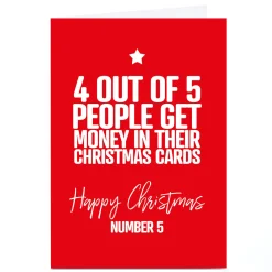 Personalised Punk Christmas Card - 4 out of 5