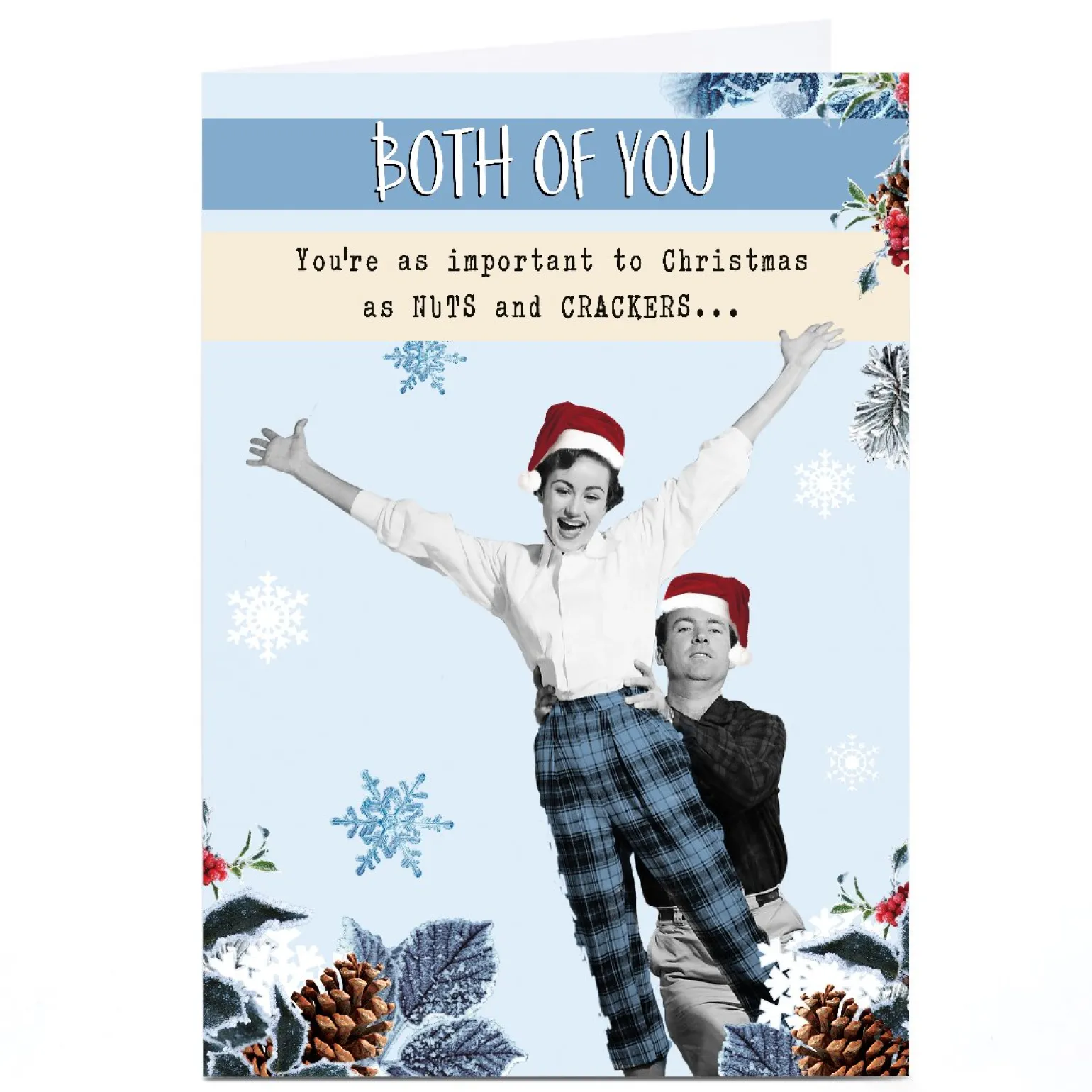 Personalised Quitting Hollywood Christmas Card - Both of You