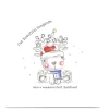 Personalised Rachel Griffin 1st Christmas Card - Rudolf Baby Boy