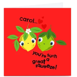 Personalised Rachel Griffin Card - Great Squeeze!