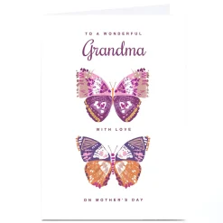 Personalised Rebecca Prinn Mother's Day Card - Butterflies