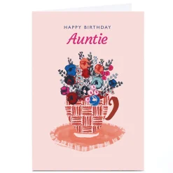 Personalised Rebecca Prinn Birthday Card - Flowers & Mug