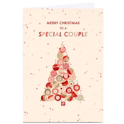 Personalised Rebecca Prinn Christmas Card - Special Couple Tree