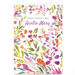 Personalised Rebecca Prinn Mother's Day Card - Floral