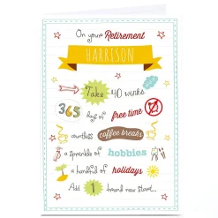 Personalised Retirement Card - Brand New Start