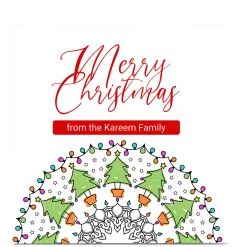 Personalised Roshah Designs Christmas Card - Holly