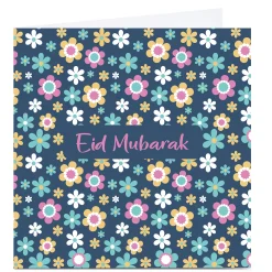 Personalised Roshah Designs Eid Card - Flowers