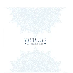 Personalised Roshah Designs New Baby Card - Mashallah Beta