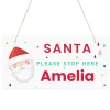 Personalised Santa Please Stop Here Sign