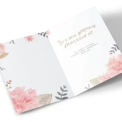 Personalised Save The Date Card - Floral Chic