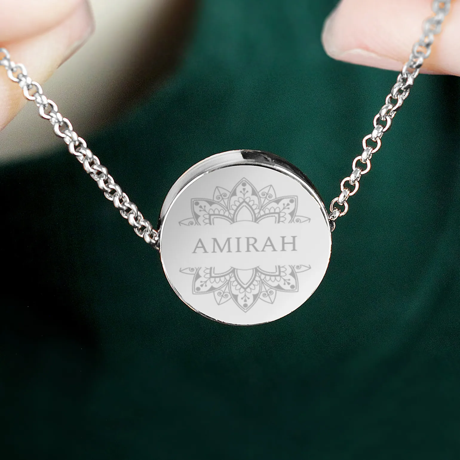Personalised Sentiment Eid & Ramadan Disc Necklace & Box