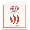 Personalised Shout! Valentine's Day Card - Wife Chillies