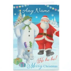 Personalised Snowman Christmas Card - Any Name