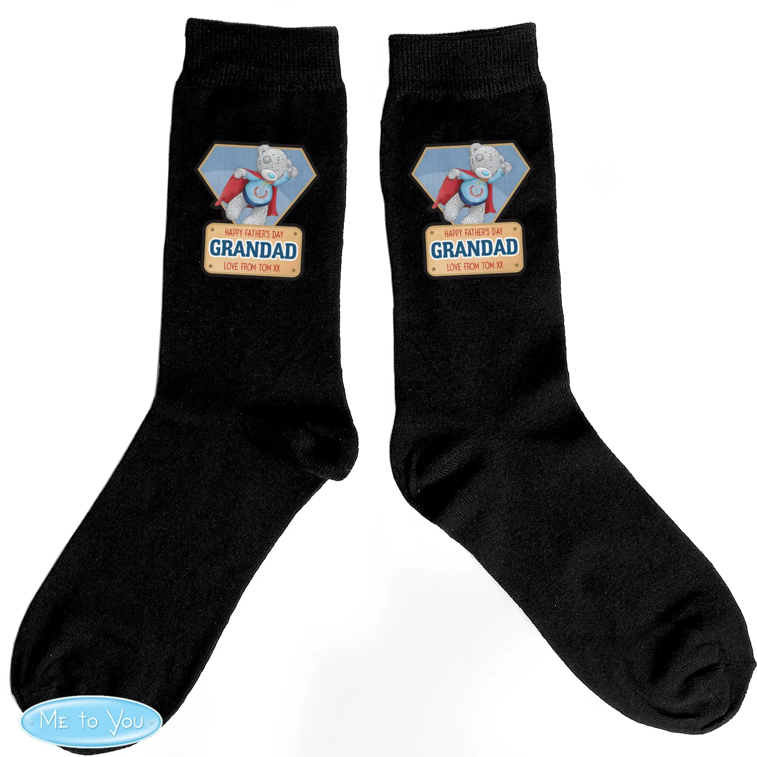 Personalised Socks - Me To You Super Hero