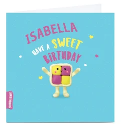 Personalised Squidgalicious Birthday Card - Battenberg