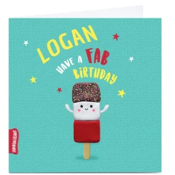 Personalised Squidgalicious Birthday Card - Fab