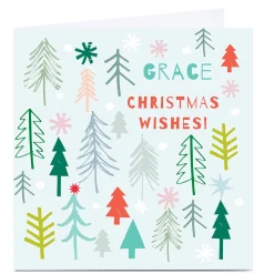 Personalised Squirrel Bandit Christmas Card - Christmas Wishes