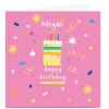 Personalised Squirrel Bandit Birthday Card - Birthday Cake