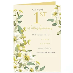 Personalised 1st Anniversary Card - This Wonderful Occasion