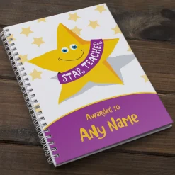 Personalised Star Teacher Notebook