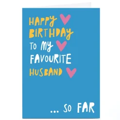 Personalised Stevie Studio Card - Favourite Husband So Far