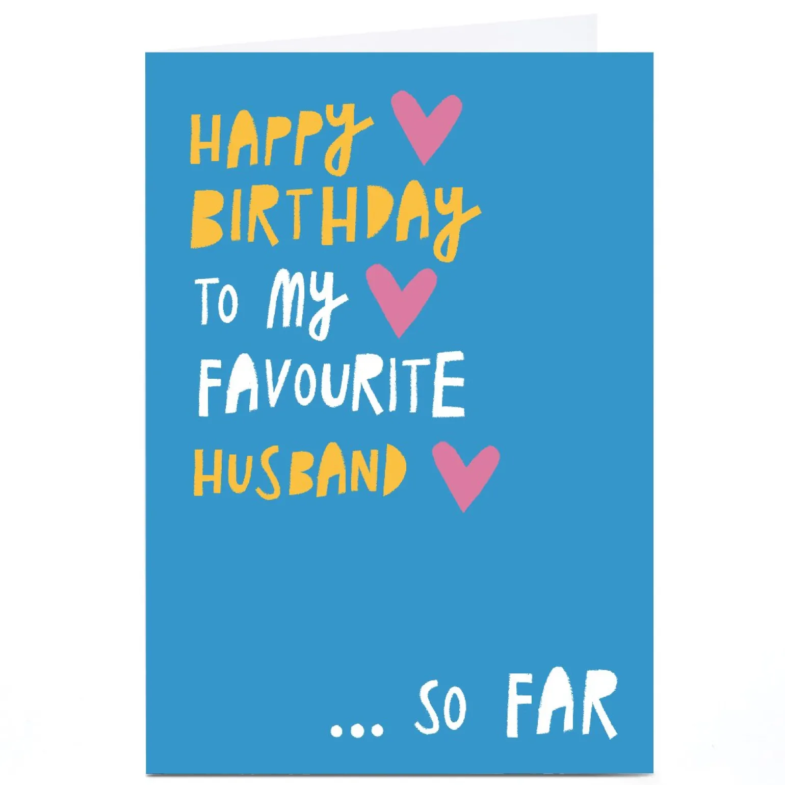 Personalised Stevie Studio Card - Favourite Husband So Far