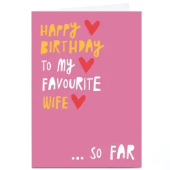 Personalised Stevie Studios Card - To my Favourite Wife