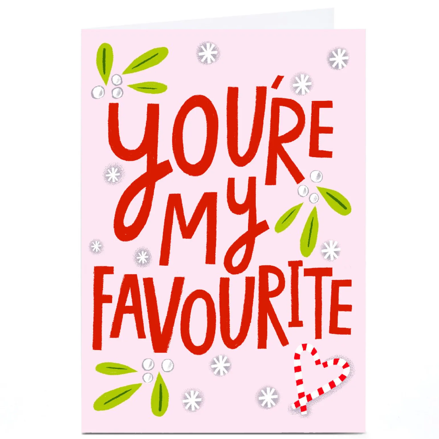 Personalised Stevie Studio Christmas Card - You're my favourite