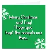 Personalised Streetgreets Christmas Card - Hope You Kept the Receipts