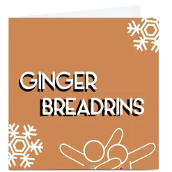 Personalised Streetgreets Christmas Card - Ginger Breadrins