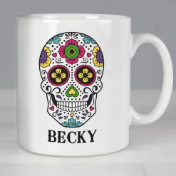 Personalised Sugar Skull Mug
