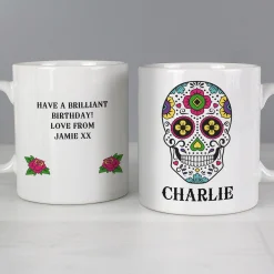 Personalised Sugar Skull Mug