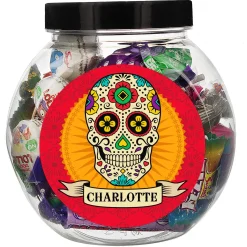 Personalised Sugar Skull Sweet Jar
