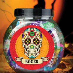Personalised Sugar Skull Sweet Jar