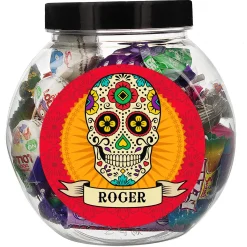 Personalised Sugar Skull Sweet Jar