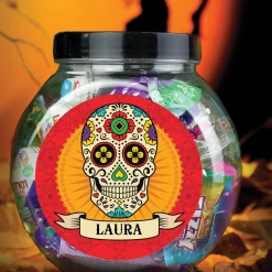 Personalised Sugar Skull Sweet Jar