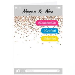 Personalised Summer Vibes Card - Cracked On, Grafted, Married