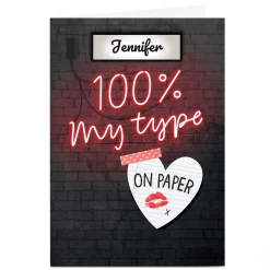 Personalised Summer Vibes Card - 100% My Type