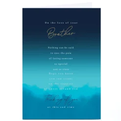 Personalised Sympathy Card - Loss Of Your Brother